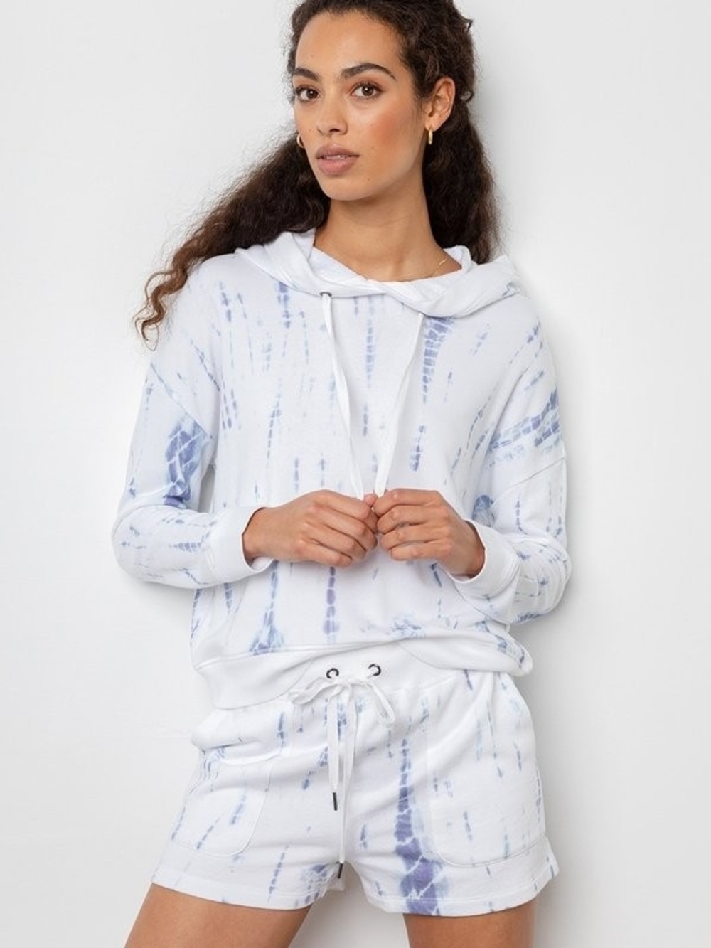 Rails Murray Cloud Tie Dye Cropped Oversized Hoodie Sweatshirt XS